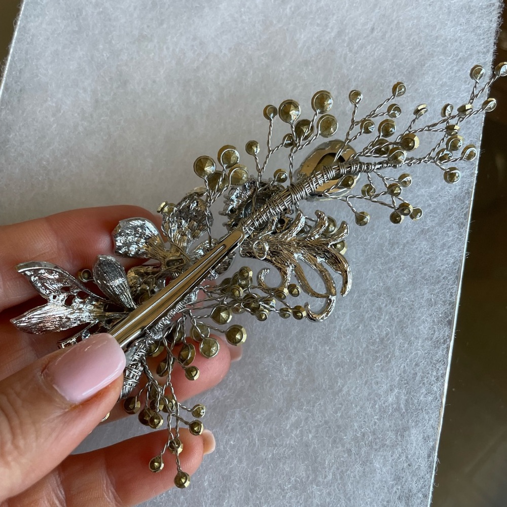 Antique hair brooch